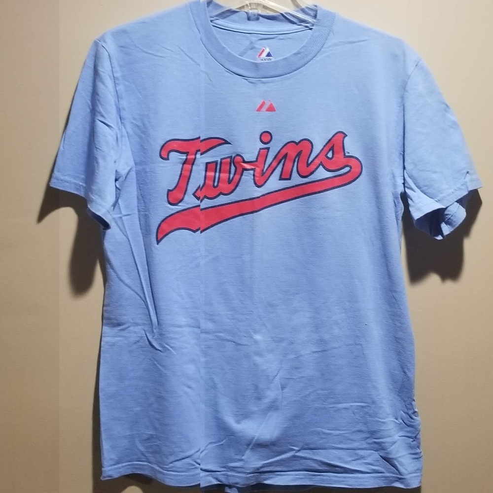 Baby Blue Minnesota Twins Justin Morneau T-shirt